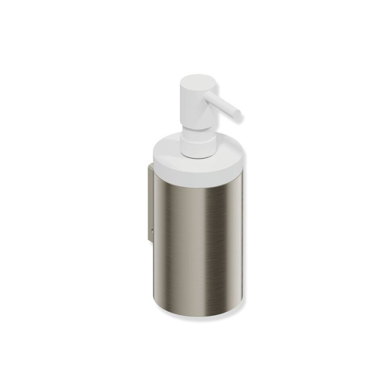 HEWI Metallics Soap Dispenser With Holder - Brushed Nickel